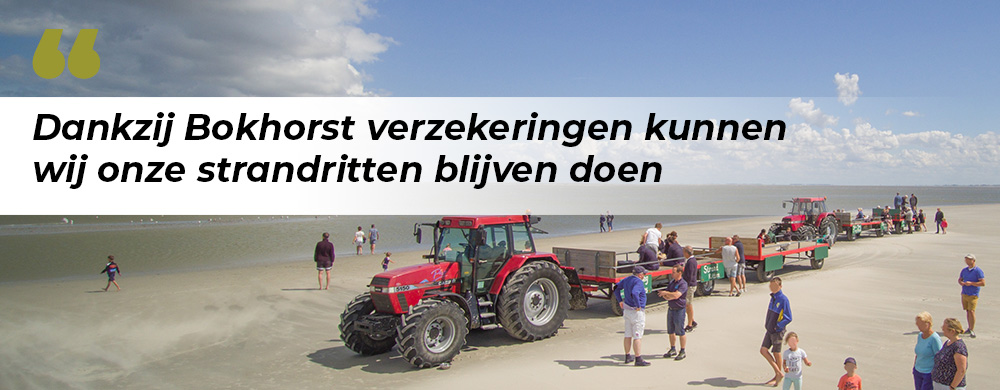 Bijzondere strandritten over het Amelandse strand