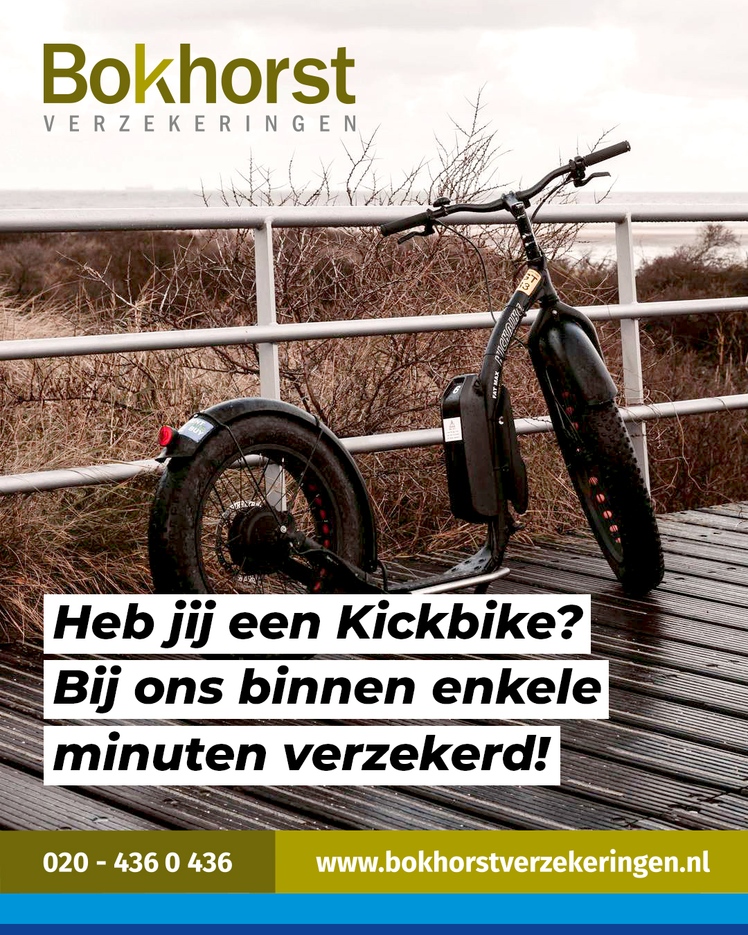 Bokhorst_Verzekeringen_Kickbike_verzekerd Verzekerde Kickbike op het strand